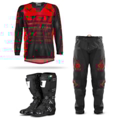 Kit Equipamento Motocross Jett Evolution - 3 Itens