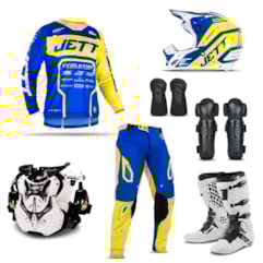 Kit Equipamento Cross Jett Evolution 2 - 7 Itens Kit Equipamento Cross Jett Evolution 2 - 7 Itens