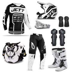 Equipamento Motocross Jett Evolution 2 - 8 Itens Equipamento Motocross Jett Evolution 2 - 8 Itens