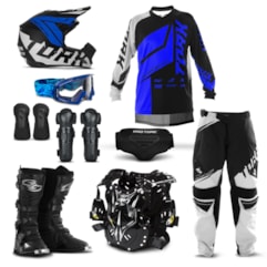 Kit Equipamento Motocross Pro Tork Factory Edition Neon - 9 Itens Kit Equipamento Motocross Pro Tork Factory Edition Neon - 9 Itens