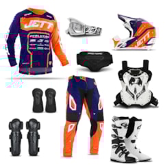 Kit Equipamento Cross Jett Evolution 2 - 9 Itens Kit Equipamento Cross Jett Evolution 2 - 9 Itens