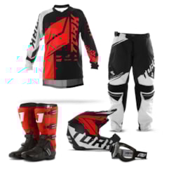 Kit Equipamento Motocross Pro Tork Factory Edition Neon - 5 Itens Kit Equipamento Motocross Pro Tork Factory Edition Neon - 5 Itens