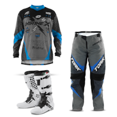 Kit Equipamento Motocross Pro Tork Insane X - 3 Itens Kit Equipamento Motocross Pro Tork Insane X - 3 Itens