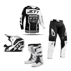 Kit Equipamento Motocross Jett Evolution 2 - 4 Itens Kit Equipamento Motocross Jett Evolution 2 - 4 Itens