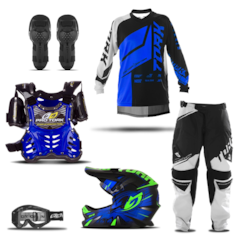 Kit Infantil Factory Kids Pro Tork Motocross Trilha Kit Infantil Factory Kids Pro Tork Motocross Trilha