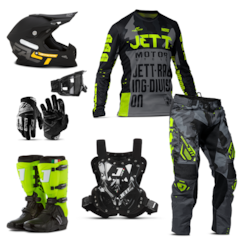 Kit Jett Factory Edition 3 - Oficial Campeonato Paranaense Motocross Kit Jett Factory Edition 3 - Oficial Campeonato Paranaense Motocross
