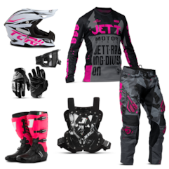 Kit Jett Factory Edition 3 - Oficial do Campeonato Paranaense Motocross Kit Jett Factory Edition 3 - Oficial do Campeonato Paranaense Motocross