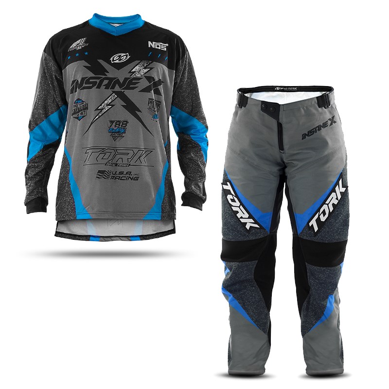 conjunto calça e camisa motocross
