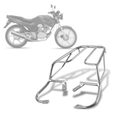 Bagageiro Aço Sansão Honda CBX 250 Twister 2001 Até 2008 Pro Tork Bagageiro Aço Sansão Honda CBX 250 Twister 2001 Até 2008 Pro Tork