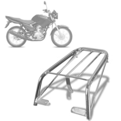 Bagageiro Aço Yamaha YBR 125 2000 Até 2008 Pro Tork Bagageiro Aço Yamaha YBR 125 2000 Até 2008 Pro Tork