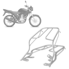 Bagageiro Aço YBR 125 Factor 2009 Até 2012 Pro Tork Bagageiro Aço YBR 125 Factor 2009 Até 2012 Pro Tork