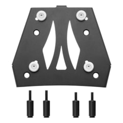 Base De Fixação Tiger 900 2020 Para Bauletos Super Adventure Em Alumínio Preto Base De Fixação Tiger 900 2020 Para Bauletos Super Adventure Em Alumínio Preto