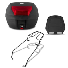 Baú 28 Litros + Bagageiro Suzuki Yes 125 2005 Até 2012 Pro Tork Baú 28 Litros + Bagageiro Suzuki Yes 125 2005 Até 2012 Pro Tork