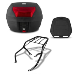 Bau 28 Litros Pro Tork + Bagageiro Biz 125 2006 a 2010 Bau 28 Litros Pro Tork + Bagageiro Biz 125 2006 a 2010