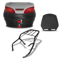 Baú 30 Litros Smartbox 3 + Bagageiro Biz 125 2006 Até 2010 Pro Tork Baú 30 Litros Smartbox 3 + Bagageiro Biz 125 2006 Até 2010 Pro Tork
