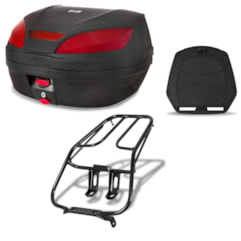 Baú 52 Litros + Bagageiro Titan 125 2000 Até 2004/Fan 125 2005 Até 2008 Pro Tork Baú 52 Litros + Bagageiro Titan 125 2000 Até 2004/Fan 125 2005 Até 2008 Pro Tork