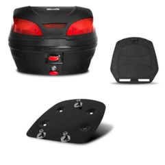 Bau De Moto 30 Litros Pro Tork Com Bagageiro Bros 150/160 / XRE 190 2016 2009 Até 2018 Bau De Moto 30 Litros Pro Tork Com Bagageiro Bros 150/160 / XRE 190 2016 2009 Até 2018
