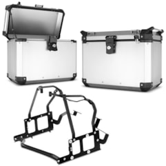 Bau Lateral 33 Litros Super Adventure + Suporte BMW F 800 GS Bau Lateral 33 Litros Super Adventure + Suporte BMW F 800 GS