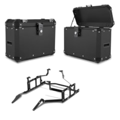 Bau Lateral Side Case Alumínio 33 Litros + Suporte BMW GS 1200 Adventure 2015 à 2019 Bau Lateral Side Case Alumínio 33 Litros + Suporte BMW GS 1200 Adventure 2015 à 2019