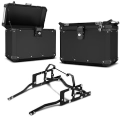 Bau Lateral Side Case Alumínio 33 Litros + Suporte Super Adventure Ténéré 660 2012 Bau Lateral Side Case Alumínio 33 Litros + Suporte Super Adventure Ténéré 660 2012