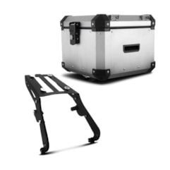 Baú Moto Alumínio Top Case 35 Litros + Bagageiro Super Adventure XT 660R Baú Moto Alumínio Top Case 35 Litros + Bagageiro Super Adventure XT 660R