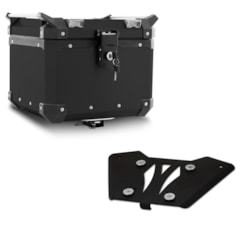 Baú Moto Alumínio Top Case 35 Litros + Base de Fixação Super Adventure Bmw F 750 GS 2019 Alumínio Pr Baú Moto Alumínio Top Case 35 Litros + Base de Fixação Super Adventure Bmw F 750 GS 2019 Alumínio Pr