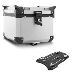 Baú Moto Alumínio Top Case 35 Litros + Base de Fixação Super Adventure KTM 990 Baú Moto Alumínio Top Case 35 Litros + Base de Fixação Super Adventure KTM 990