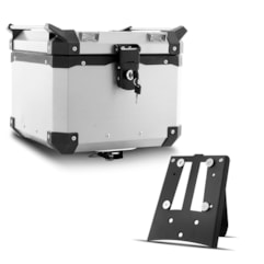 Baú Moto Alumínio Top Case 35 Litros + Base de Fixação Super Ténéré 1200 2011 à 2018 Baú Moto Alumínio Top Case 35 Litros + Base de Fixação Super Ténéré 1200 2011 à 2018