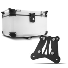 Baú Moto Alumínio Top Case 48 Litros + Base de Fixação Super Adventure KTM 1290 2017 À 2018 Baú Moto Alumínio Top Case 48 Litros + Base de Fixação Super Adventure KTM 1290 2017 À 2018