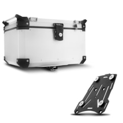 Baú Moto Alumínio Top Case 48 Litros + Base de Fixação Super Adventure KTM 990 Baú Moto Alumínio Top Case 48 Litros + Base de Fixação Super Adventure KTM 990