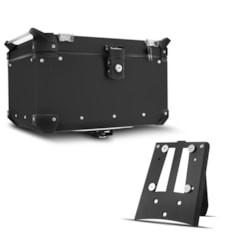 Baú Moto Alumínio Top Case 48 Litros + Base de Fixação Super Ténéré 1200 2011 À 2018 Baú Moto Alumínio Top Case 48 Litros + Base de Fixação Super Ténéré 1200 2011 À 2018
