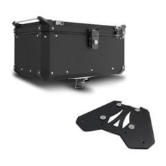 Baú Moto Alumínio Top Case 56 Litros + Base de Fixação Super Adventure Bmw F 850 Gs Premium 2019 e 2020 Alum Baú Moto Alumínio Top Case 56 Litros + Base de Fixação Super Adventure Bmw F 850 Gs Premium 2019 e 2020 Alum