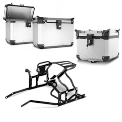 Bau Moto Bauleto Roncar Top Case Kit Completo 35 Litros CB 500X Bau Moto Bauleto Roncar Top Case Kit Completo 35 Litros CB 500X
