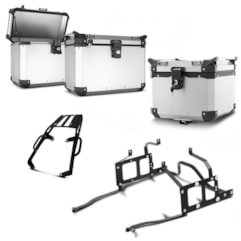Bau Moto Top Case Roncar Kit Completo Kawasaki Versys 650 2010 à 2013 Bau Moto Top Case Roncar Kit Completo Kawasaki Versys 650 2010 à 2013