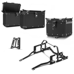 Bau Moto Top Case Roncar Kit Completo Ténéré 660 2012 Preto Bau Moto Top Case Roncar Kit Completo Ténéré 660 2012 Preto