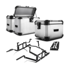 Bau Moto Top Case Roncar Kit Completo Tiger 1200 2014 em Diante Bau Moto Top Case Roncar Kit Completo Tiger 1200 2014 em Diante