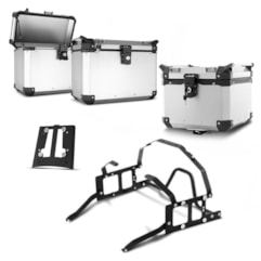 Bau Moto Top Case Super Adventure Kit Completo DL 650 e 1000 2003 à 13 Bau Moto Top Case Super Adventure Kit Completo DL 650 e 1000 2003 à 13