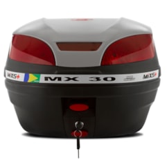 Baú Plástico Moto 30 Litros Mixs MX 30 Prata Baú Plástico Moto 30 Litros Mixs MX 30 Prata