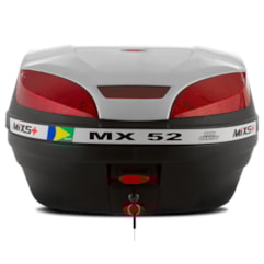 Baú Plástico Moto 52 Litros Mixs MX 52 Prata Baú Plástico Moto 52 Litros Mixs MX 52 Prata