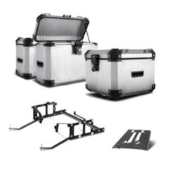 Bau Traseiro Roncar + Bau Lateral + Suporte Lateral GS 1200 2005 à 2012 Bau Traseiro Roncar + Bau Lateral + Suporte Lateral GS 1200 2005 à 2012