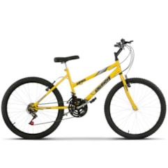 Bicicleta Aro 24 Feminina 18 Marchas Ultra Bikes Amarela Bicicleta Aro 24 Feminina 18 Marchas Ultra Bikes Amarela