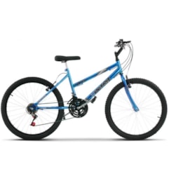 Bicicleta Aro 24 Feminina 18 Marchas Ultra Bikes Chrome Line Azul Bicicleta Aro 24 Feminina 18 Marchas Ultra Bikes Chrome Line Azul