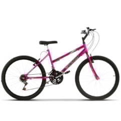 Bicicleta Aro 24 Feminina 18 Marchas Ultra Bikes Chrome Line Pink Bicicleta Aro 24 Feminina 18 Marchas Ultra Bikes Chrome Line Pink