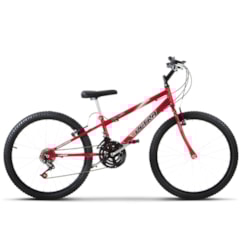 Bicicleta Aro 24 Pro Tork Ultra Freio V Brake Vermelho Rebaixada Bicicleta Aro 24 Pro Tork Ultra Freio V Brake Vermelho Rebaixada