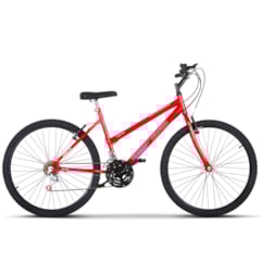 Bicicleta Aro 26 Feminina 18 Marchas Ultra Bikes Vermelho Bicicleta Aro 26 Feminina 18 Marchas Ultra Bikes Vermelho