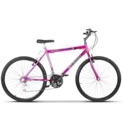 Bicicleta Aro 26 Masculina 18 Marchas Ultra Bikes Chrome Line Pink Bicicleta Aro 26 Masculina 18 Marchas Ultra Bikes Chrome Line Pink