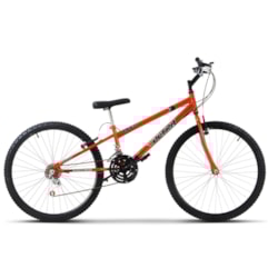Bicicleta Aro 26 Rebaixada 18 Marchas Ultra Bikes Chrome Line Laranja Bicicleta Aro 26 Rebaixada 18 Marchas Ultra Bikes Chrome Line Laranja