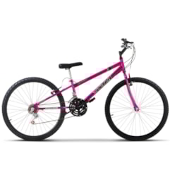 Bicicleta Aro 26 Rebaixada 18 Marchas Ultra Bikes Chrome Line Pink Bicicleta Aro 26 Rebaixada 18 Marchas Ultra Bikes Chrome Line Pink