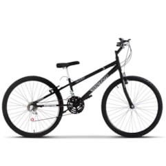 Bicicleta Aro 26 Rebaixada 18 Marchas Ultra Bikes Preto Fosco Bicicleta Aro 26 Rebaixada 18 Marchas Ultra Bikes Preto Fosco
