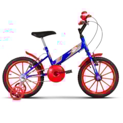 Bicicleta Infantil Com Rodinhas Ultra Kids Aro 16 Azul/Vermelho Bicicleta Infantil Com Rodinhas Ultra Kids Aro 16 Azul/Vermelho